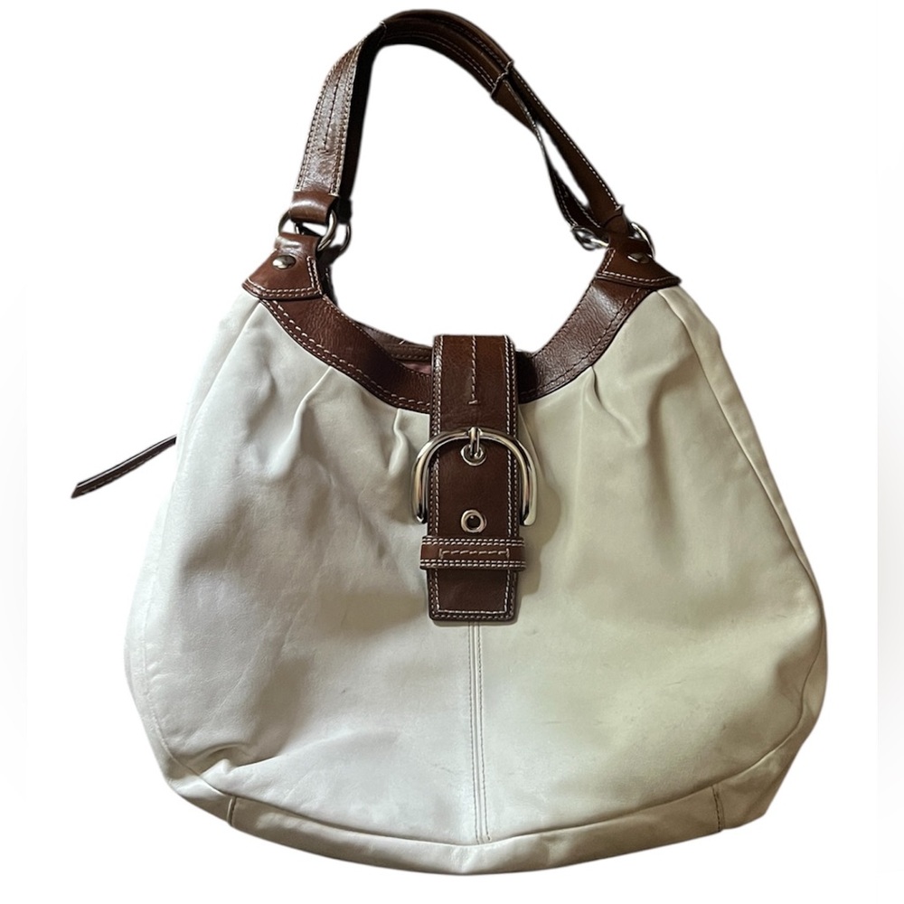 Coach Vintage Authentic Soho Lynn Y2K Buckle Leather Hobo Shoulder Bag